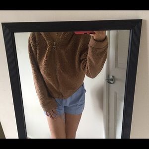 Fuzzy brown sweater